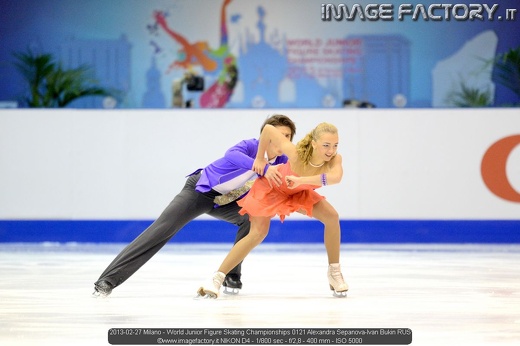 2013-02-27 Milano - World Junior Figure Skating Championships 0121 Alexandra Sepanova-Ivan Bukin RUS